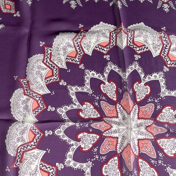 Vintage Givenchy Silk Scarf – Ornate Medallion Design - Picture 9 of 11